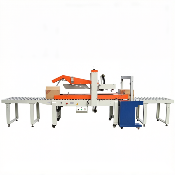 Automatic Carton Sealing & Strapping Machine